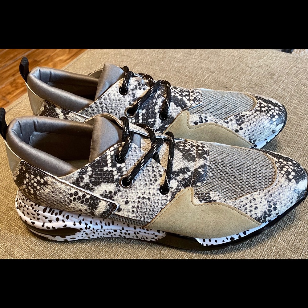 Steve Madden Ridge Sneakers Natural Snake Men's